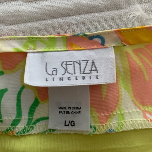 Green/yellow floral LaSenza top (size L) - Picture 3 of 3